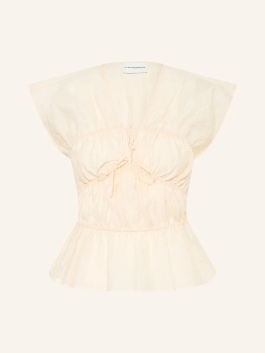 Zdjęcie produktu Claudie Pierlot Bluzka Z Falbanami beige