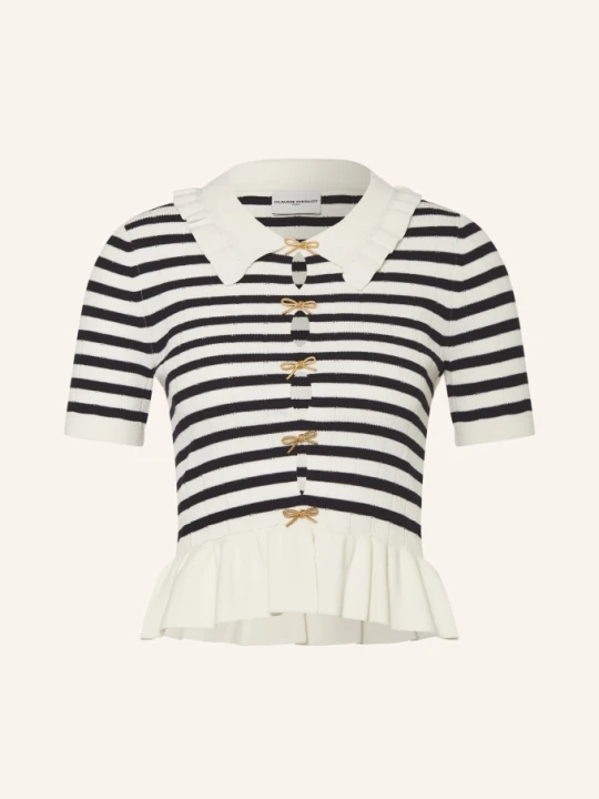 Zdjęcie produktu Claudie Pierlot Dzianinowa Koszulka Z Wycięciami weiss