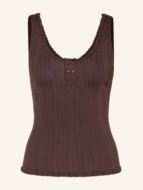 Zdjęcie produktu Claudie Pierlot Dzianinowy Top braun CIEMNOBRĄZOWY