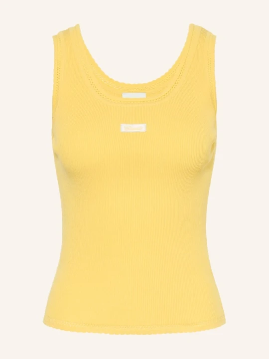 Zdjęcie produktu Claudie Pierlot Dzianinowy Top gelb ŻÓŁTY