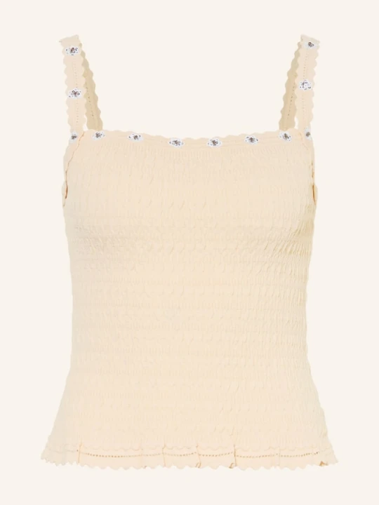 Zdjęcie produktu Claudie Pierlot Dzianinowy Top Z Cekinami beige