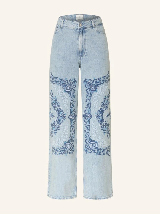 Zdjęcie produktu Claudie Pierlot Dżinsy Z Szerokimi Nogawkami blau K007 DUAL-COLOR