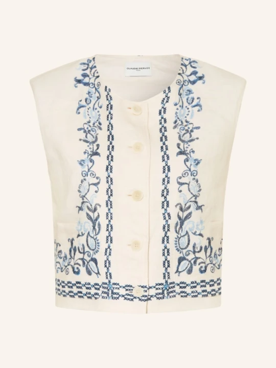 Zdjęcie produktu Claudie Pierlot Kamizelka Lniana beige