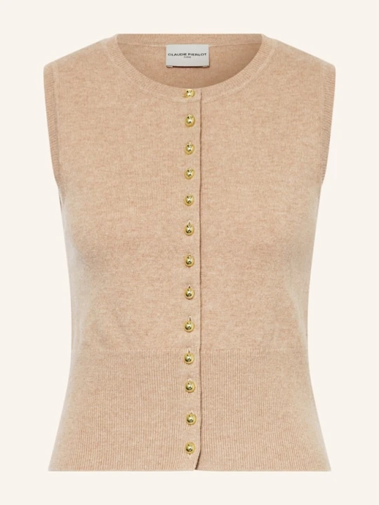 Zdjęcie produktu Claudie Pierlot Kamizelka Z Dzianiny beige