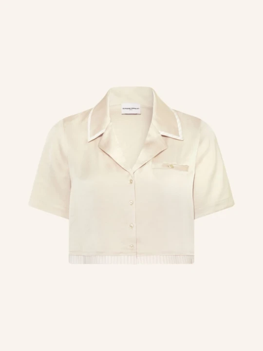 Zdjęcie produktu Claudie Pierlot Krótka Bluzka Z Satyny beige