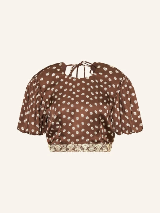 Zdjęcie produktu Claudie Pierlot Krótka Bluzka Z Satyny braun