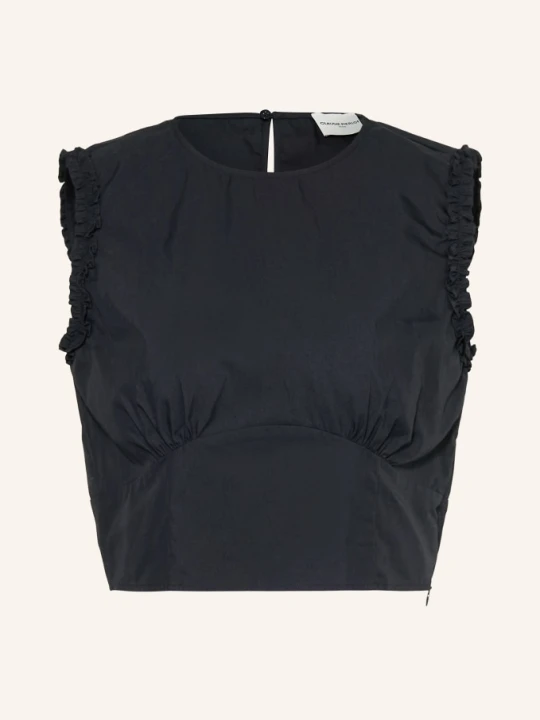 Zdjęcie produktu Claudie Pierlot Krótki Top Z Falbanami blau GRANATOWY