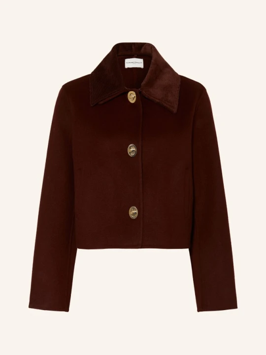 Zdjęcie produktu Claudie Pierlot Kurtka Pudełkowa Z Odpinanym Kołnierzem rot CIEMNOCZERWONY