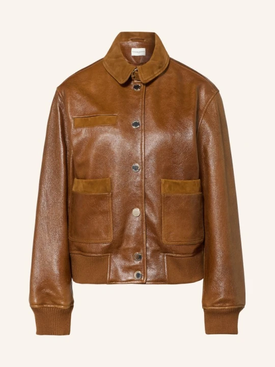 Zdjęcie produktu Claudie Pierlot Kurtka Skórzana braun BRĄZOWY