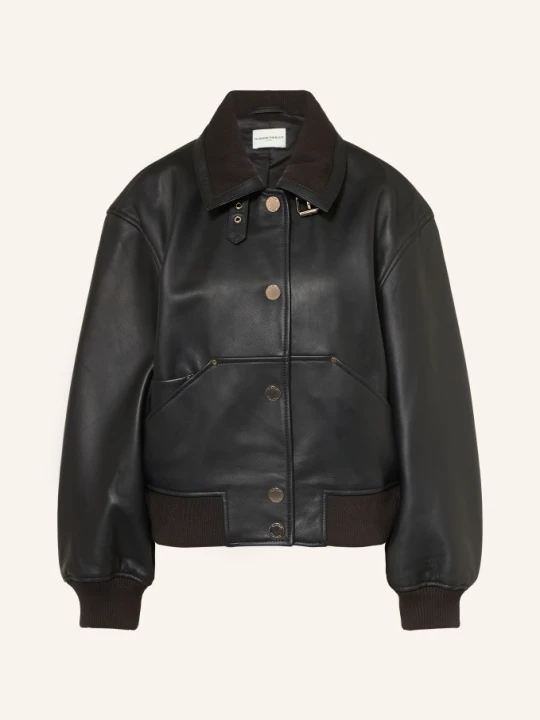 Zdjęcie produktu Claudie Pierlot Kurtka Skórzana schwarz CZARNY