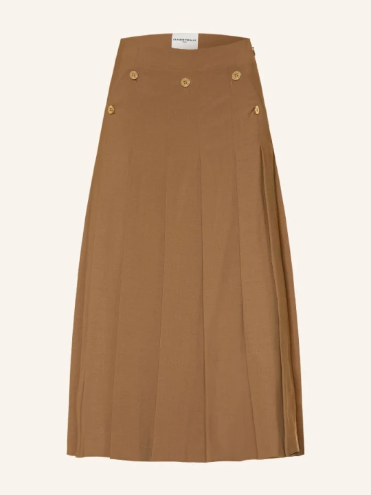 Zdjęcie produktu Claudie Pierlot Plisowana Spódnica braun CAMELOWY