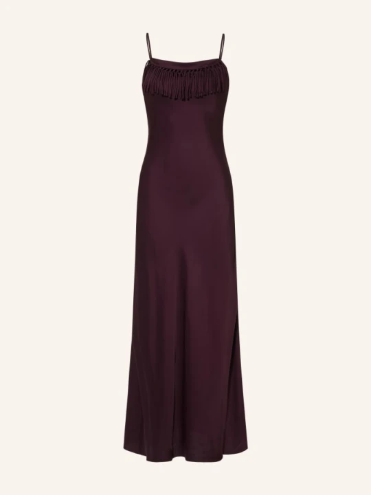 Zdjęcie produktu Claudie Pierlot Satynowa Sukienka lila CIEMNOCZERWONY