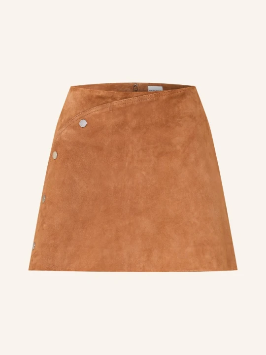 Zdjęcie produktu Claudie Pierlot Skórzana Spódnica braun CAMELOWY