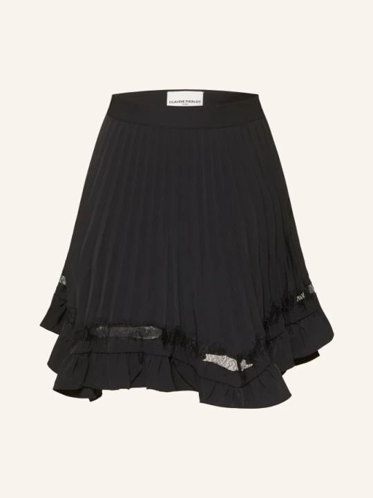 Zdjęcie produktu Claudie Pierlot Spódnica Z Plisami I Falbanami schwarz CZARNY