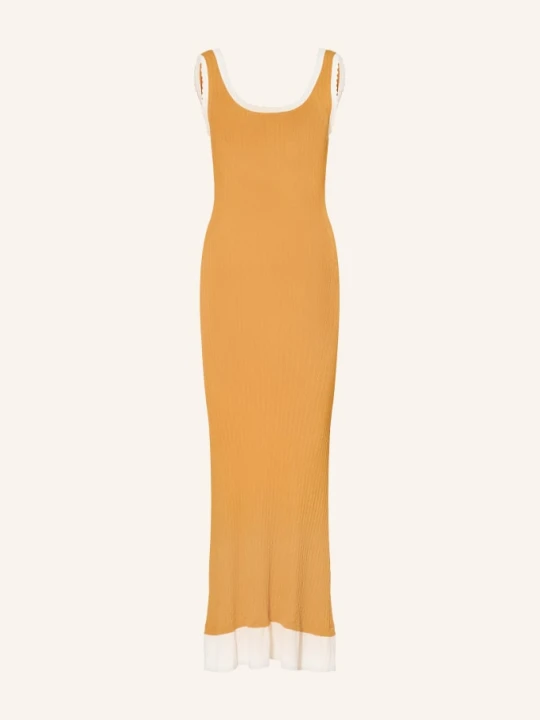 Zdjęcie produktu Claudie Pierlot Sukienka Z Dzianiny Z Falbanami orange