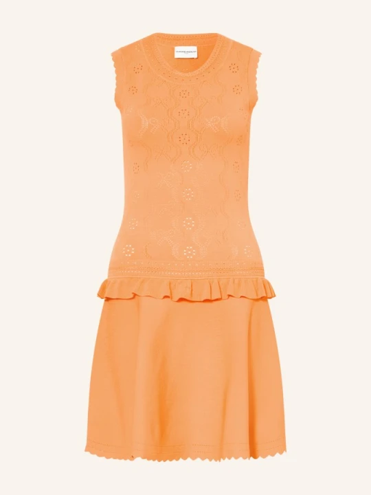 Zdjęcie produktu Claudie Pierlot Sukienka Z Dzianiny Z Falbanami orange
