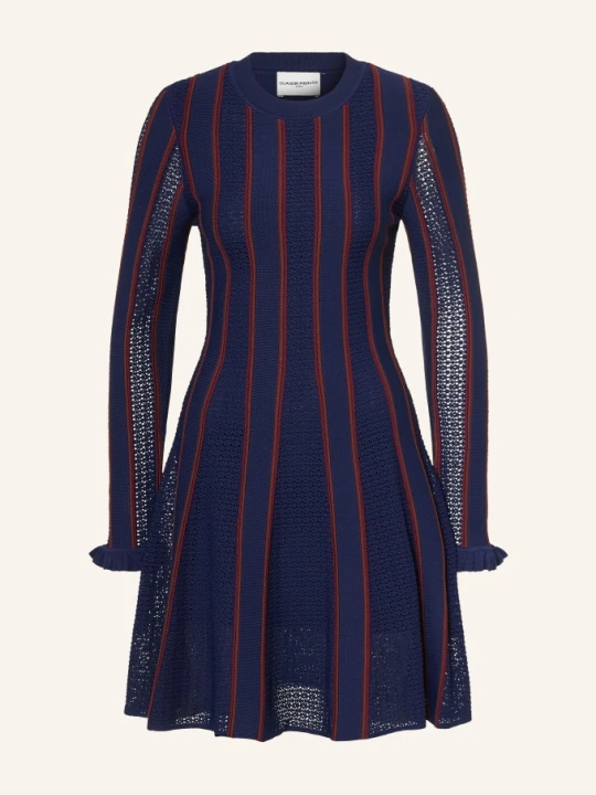 Zdjęcie produktu Claudie Pierlot Sukienka Z Dzianiny Z Falbankami blau