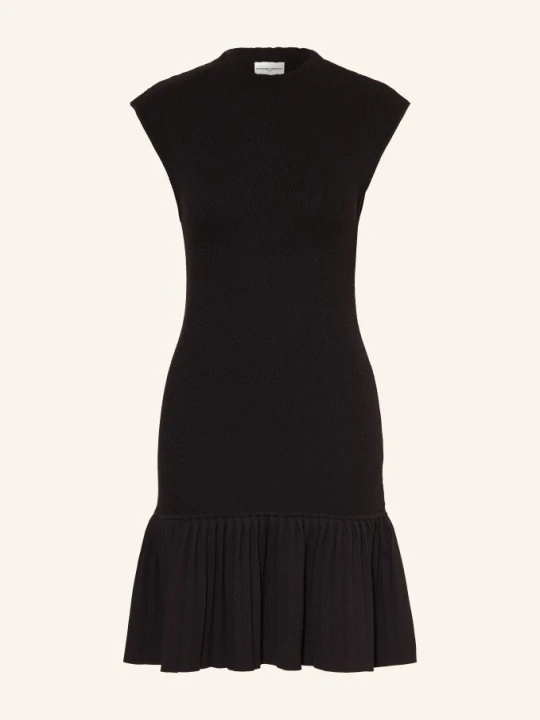 Zdjęcie produktu Claudie Pierlot Sukienka Z Dzianiny Z Plisami schwarz CZARNY