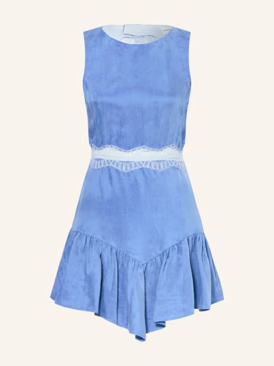 Zdjęcie produktu Claudie Pierlot Sukienka Z Koronką I Falbanami blau niebieski