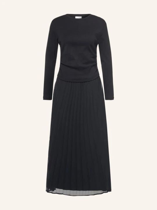 Zdjęcie produktu Claudie Pierlot Sukienka Z Mieszanki Materiałów Z Plisami schwarz CZARNY