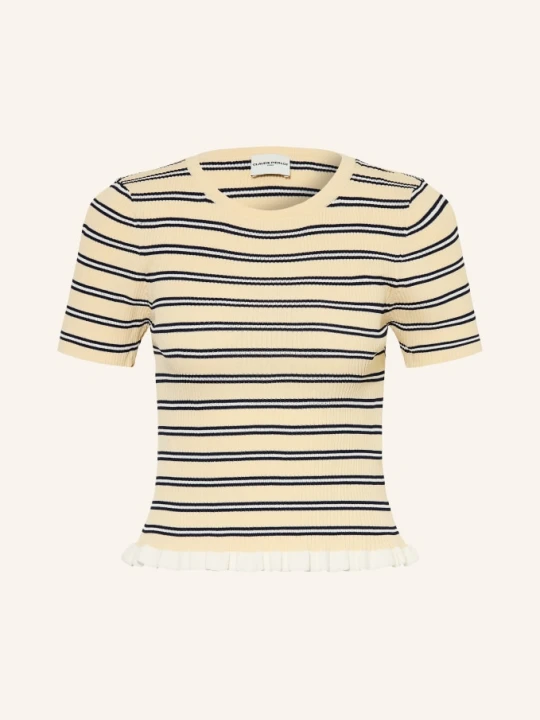 Zdjęcie produktu Claudie Pierlot Sweter Z Falbanami beige
