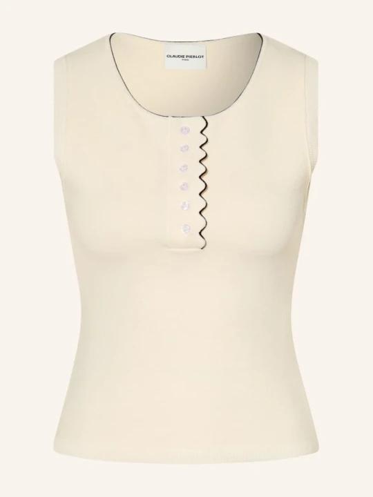 Zdjęcie produktu Claudie Pierlot Top weiss KREMOWY
