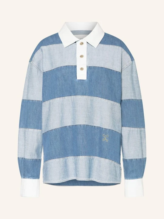 Zdjęcie produktu Closed Koszulka Jeansowa W Stylu Rugby blau