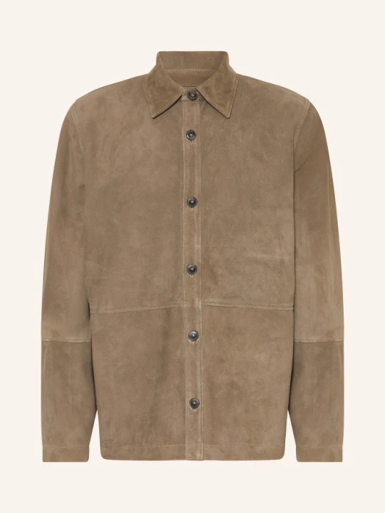 Zdjęcie produktu Closed Skórzana Koszula beige BRĄZOWY