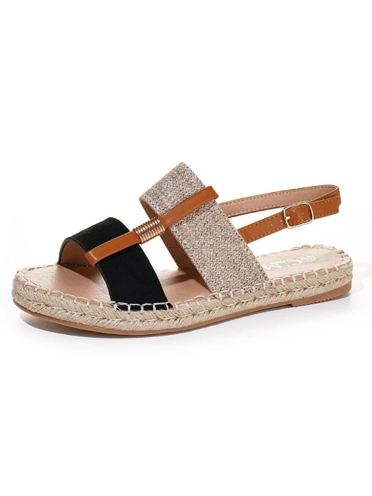 Zdjęcie produktu C'M Espadryle w kolorze beżowo-jasnobrązowo-czarnym rozmiar: 40