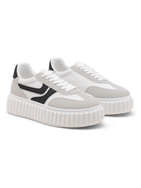 Zdjęcie produktu C'M Sneakersy w kolorze biało-szarym rozmiar: 40