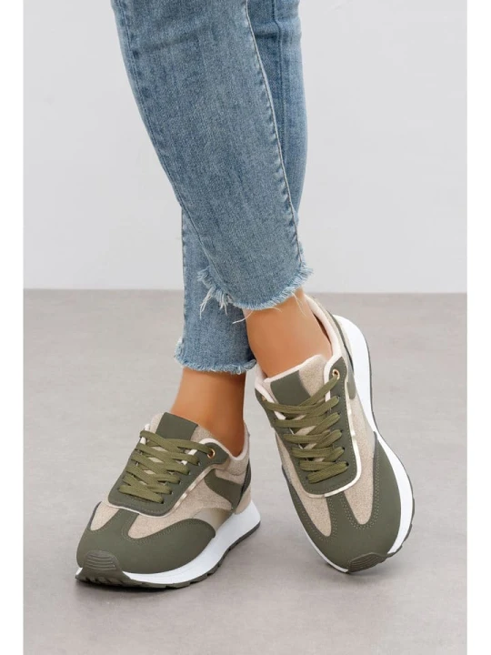 Zdjęcie produktu C'M Sneakersy w kolorze khaki rozmiar: 36