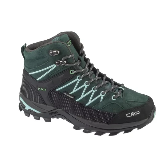 Zdjęcie produktu CMP Rigel Mid WP 3Q12946-01FU, Damskie, Zielone, buty trekkingowe, skóra zamszowa, rozmiar: 38