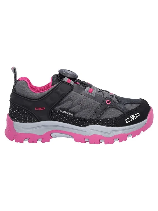Zdjęcie produktu cmp Skórzane buty trekkingowe "Kiruna Fitgo" w kolorze szaro-różowym rozmiar: 33