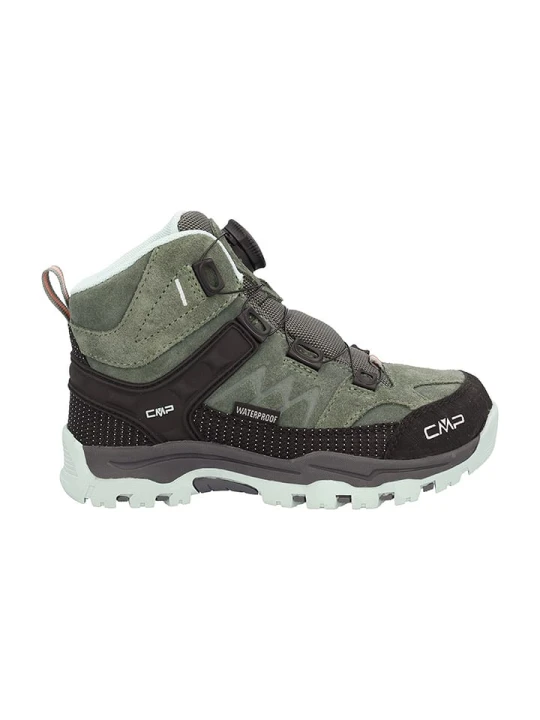 Zdjęcie produktu cmp Skórzane buty trekkingowe "Kiruna" w kolorze oliwkowo-czarnym rozmiar: 33