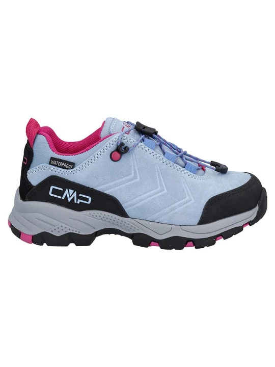Zdjęcie produktu cmp Skórzane buty trekkingowe "Melnick" w kolorze błękitnym rozmiar: 33
