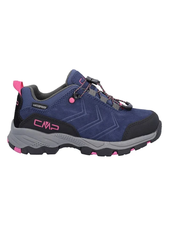 Zdjęcie produktu cmp Skórzane buty trekkingowe "Melnick" w kolorze granatowym rozmiar: 32