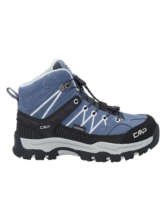 Zdjęcie produktu cmp Skórzane buty trekkingowe "Rigel Mid" w kolorze błękitno-czarnym rozmiar: 35
