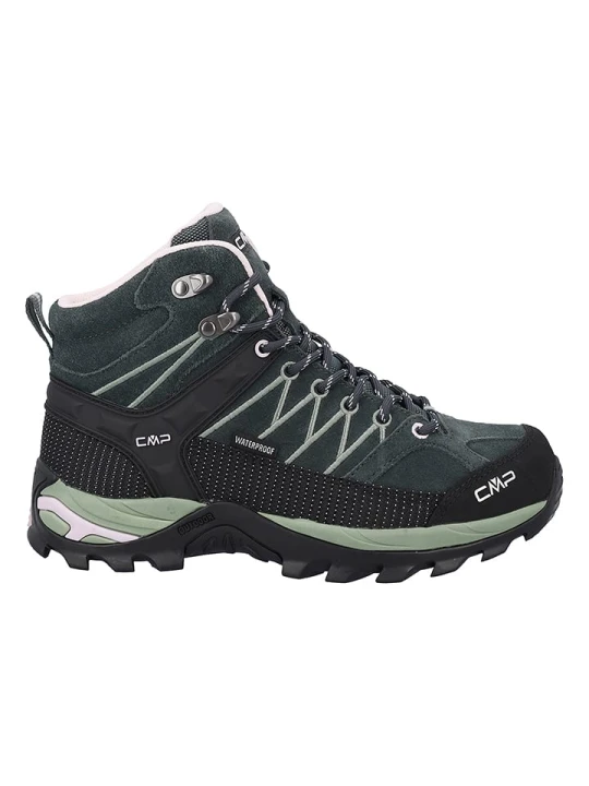 Zdjęcie produktu CMP Skórzane buty trekkingowe "Rigel Mid" w kolorze zielonym rozmiar: 36