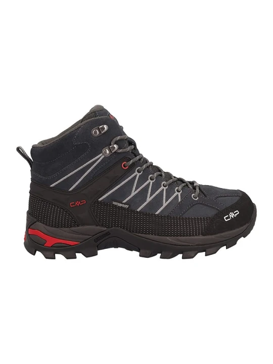 Zdjęcie produktu cmp Skórzane buty trekkingowe "Rigel" w kolorze czarno-granatowym rozmiar: 47