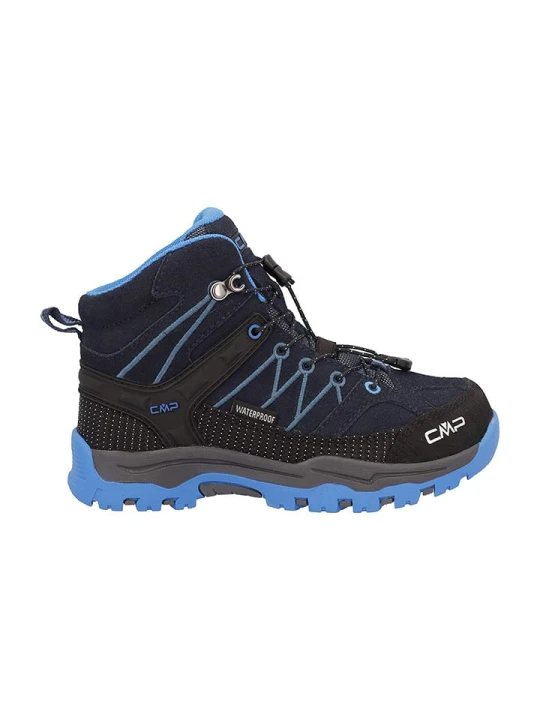 Zdjęcie produktu cmp Skórzane buty trekkingowe "Rigel" w kolorze czarno-niebieskim rozmiar: 29