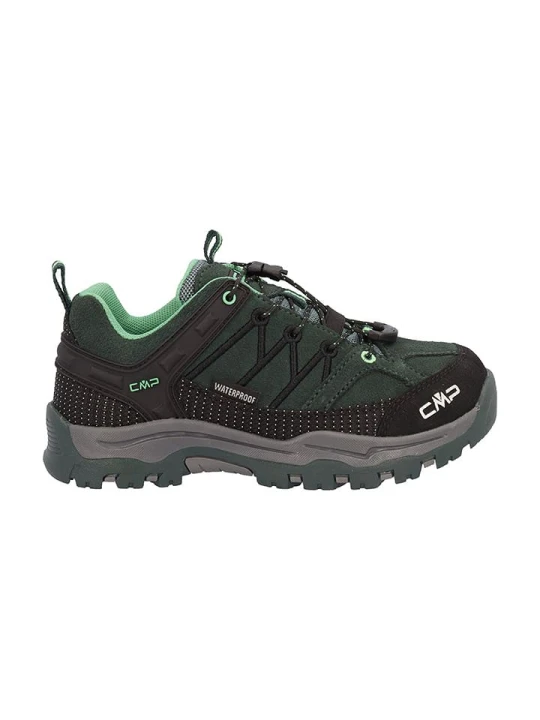 Zdjęcie produktu cmp Skórzane buty trekkingowe "Rigel" w kolorze czarno-zielonym rozmiar: 29