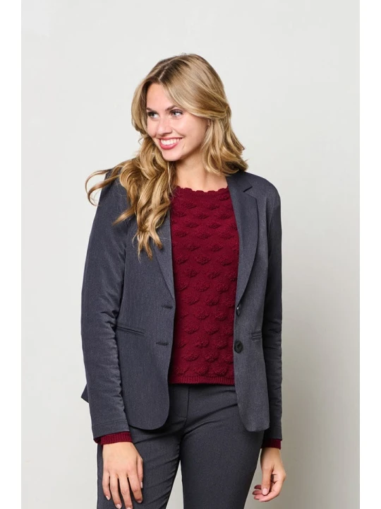 Zdjęcie produktu &Co Woman Blezer "Phileine" w kolorze antracytowym rozmiar: M