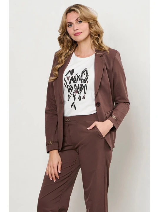 Zdjęcie produktu &Co Woman Blezer "Presley" w kolorze brązowym rozmiar: S