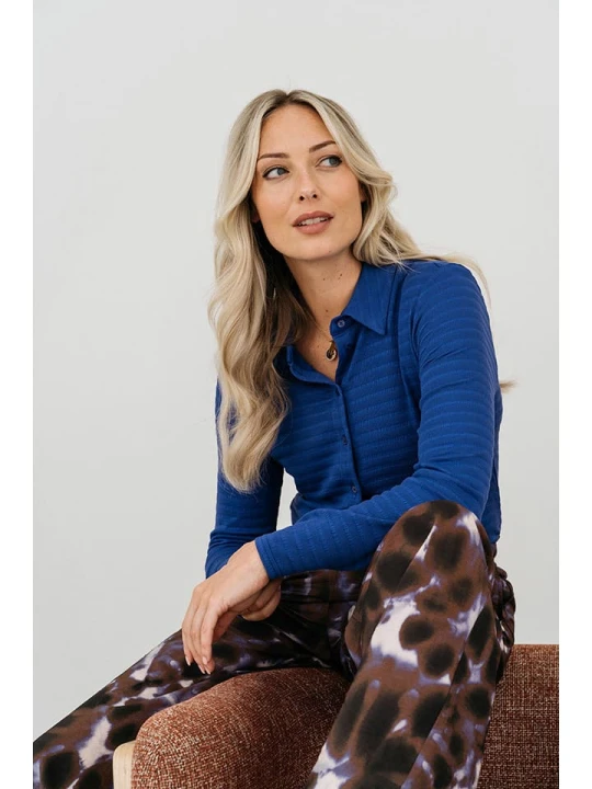 Zdjęcie produktu &Co Woman Bluzka "Lotte" w kolorze niebieskim rozmiar: S