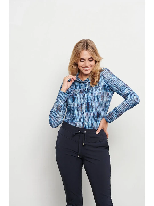 Zdjęcie produktu &Co Woman Bluzka "Lotte" w kolorze niebieskim rozmiar: M