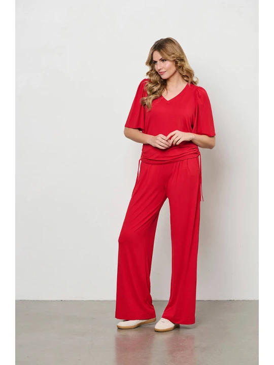 Zdjęcie produktu &Co Woman Bluzka "Misha" w kolorze czerwonym rozmiar: XL