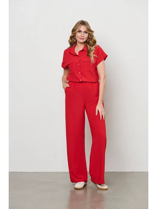 Zdjęcie produktu &Co Woman Bluzka "Nuri" w kolorze czerwonym rozmiar: M