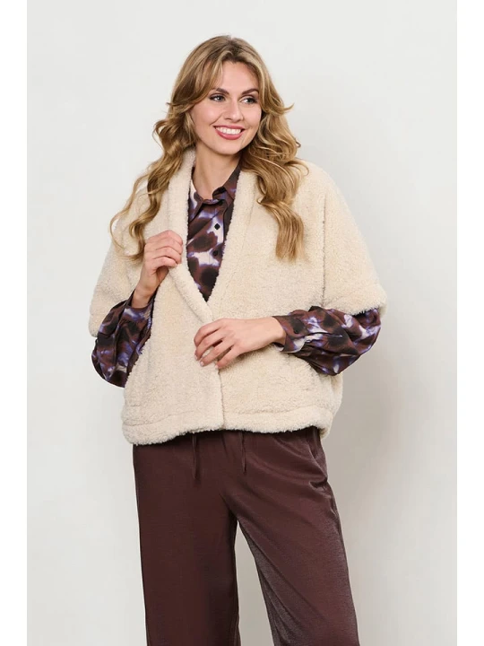 Zdjęcie produktu &Co Woman Kamizelka "Carly" w kolorze beżowym rozmiar: XL