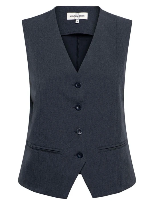Zdjęcie produktu &Co Woman Kamizelka "Priya" w kolorze granatowym rozmiar: XL