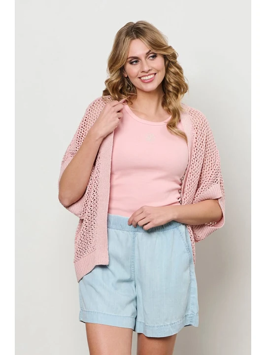Zdjęcie produktu &Co Woman Kardigan "Beki" w kolorze jasnoróżowym rozmiar: XL